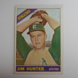 1966 TOPPS #36 JIM CATFISH HUNTER 2ND YEAR CARD ATHLETICS HOF