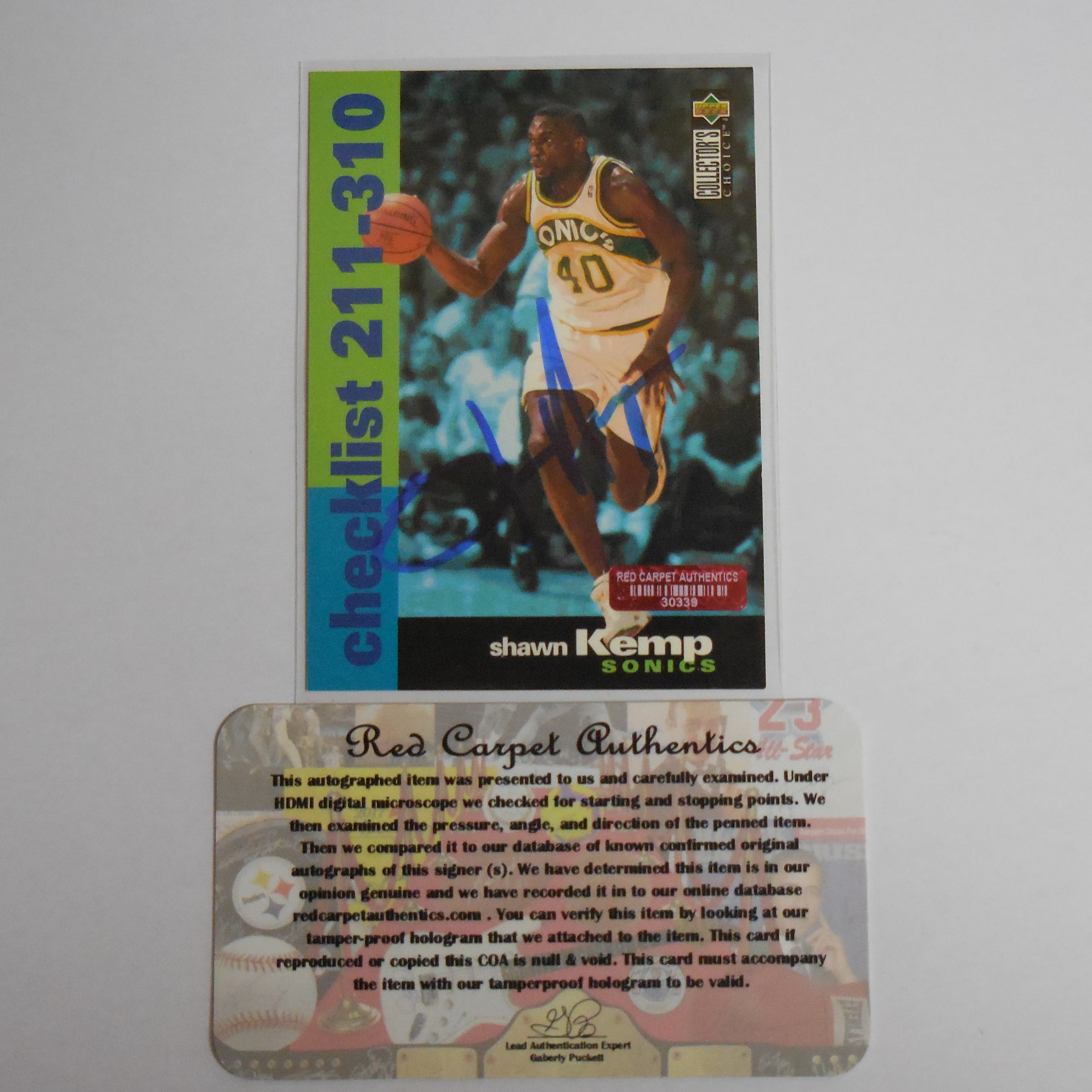 1995-96 UPPER DECK COLLECTORS CHOICE SHAWN KEMP | Proxibid