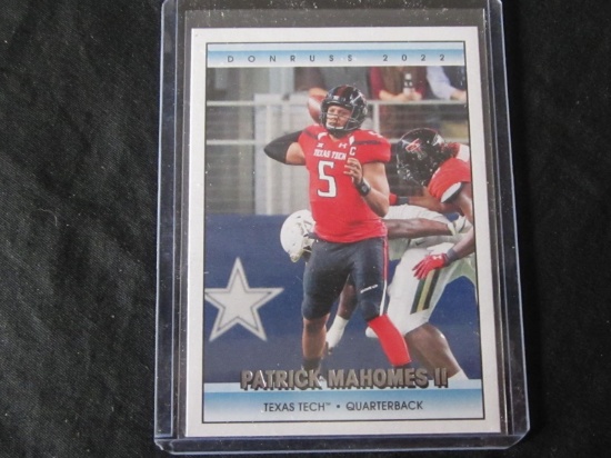 2022 DONRUSS PATRICK MAHOMES THROWBACK TEXAS TECH