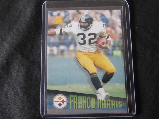 1994 PINNACLE FRANCO HARRIS ON CARD AUTO STEELERS