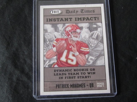 2018 SAGE HIT PATRICK MAHOMES INSTANT IMPACT CHIEFS