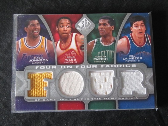 2009-10 SP GAME USED FOUR ON FOUR FABRICS /99 WITH COA