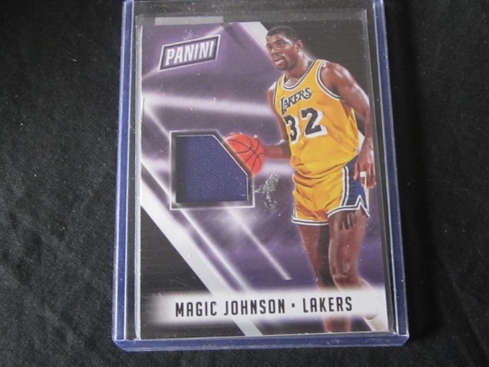 2018 THE NATIONAL MAGIC JOHNSON RELIC CARD LAKERS