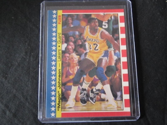 1987 FLEER STICKERS MAGIC JOHNSON LAKERS
