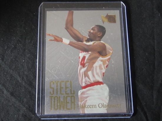 1995-96 FLEER METAL HAKEEM OLAJUWON STEEL TOWER ROCKETS