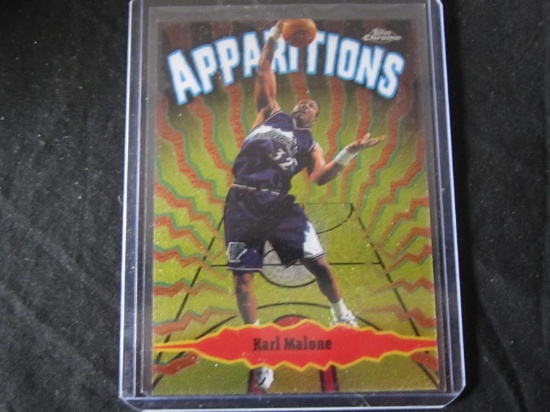 1999 TOPPS CHROME KARL MALONE APPARITIONS JAZZ