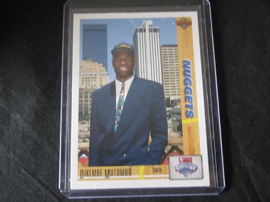 1991-92 UPPER DECK DIKEMBE MUTOMBO RC NBA DRAFT NUGGETS