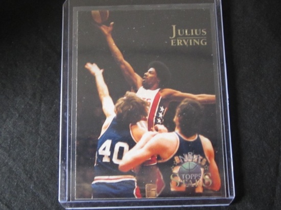 1996 TOPPS JULIUS ERVING NBA STARS 76ERS