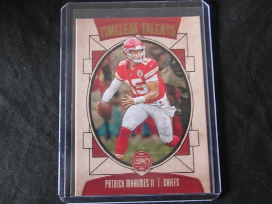 2020 LEGACY PATRICK MAHOMES TIMELESS TALENTS CHIEFS