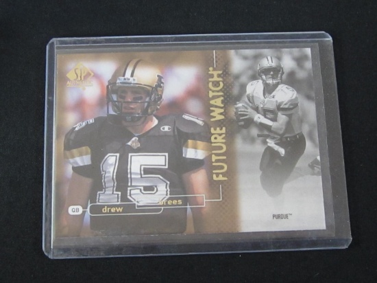 2011 SPA FOOTBALL DREW BREES RC FUTURE WATCH SAINTS