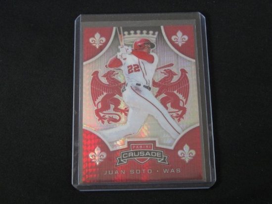 2019 CRUSADE JUAN SOTO /299 RED HYPER PRIZM NATIONALS