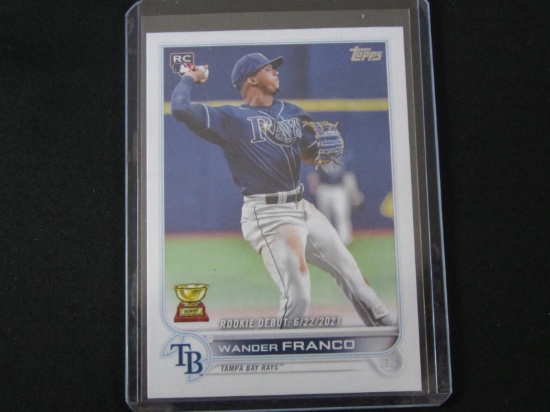 2022 TOPPS UPDATE WANDER FRANCO RROKIE DEBUT RAYS