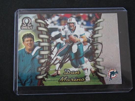 DAN MARINO SIGNED TRADING CARD WITH RED CARPET COA DOLPHINS