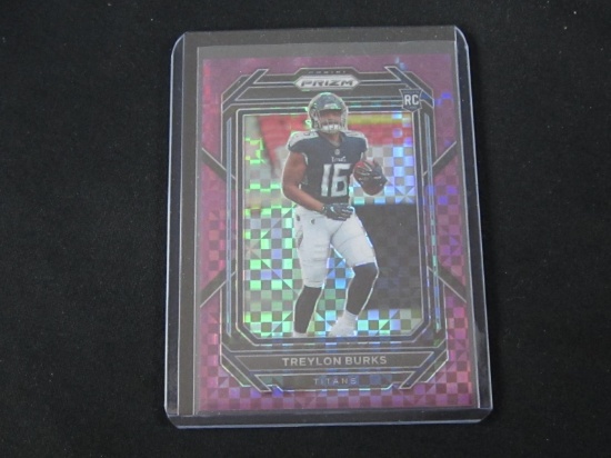 2022 PANINI PRIZM TREYLON RC SSP /49 PURPLE CHECKERBOARD PRIZM TITANS