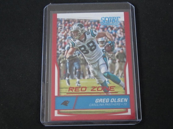 2016 SCORE GREG OLSEN SSP /20 RED ZONE PANTHERS
