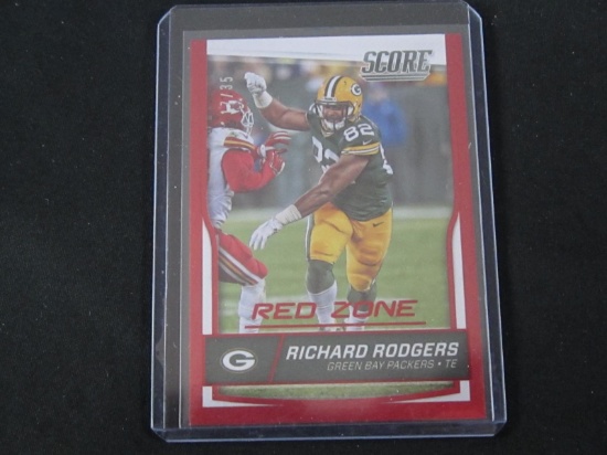 2016 SCORE RICHARD ROGERS SSP /35 RED ZONE PACKERS