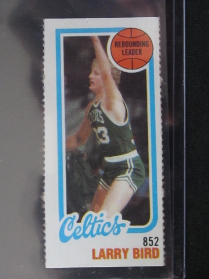 1980-81 TOPPS LARRY BIRD RC REBOUND LEADERS CELTICS