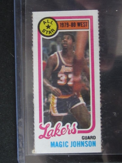 1980-81 TOPPS MAGIC JOHNSON RC ALL STAR SEPERATED LAKERS