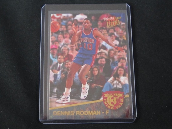1992-93 FLEER ULTRA DENNIS RODMAN ALL NBA THIRD TEAM PISTONS