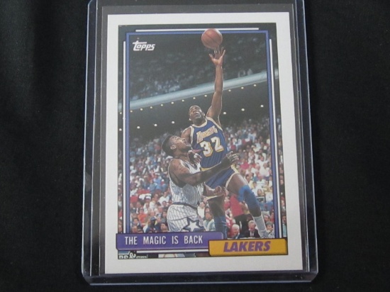 1992 TOPPS MAGIC JOHNSON THE MAGIC IS BACK LAKERS