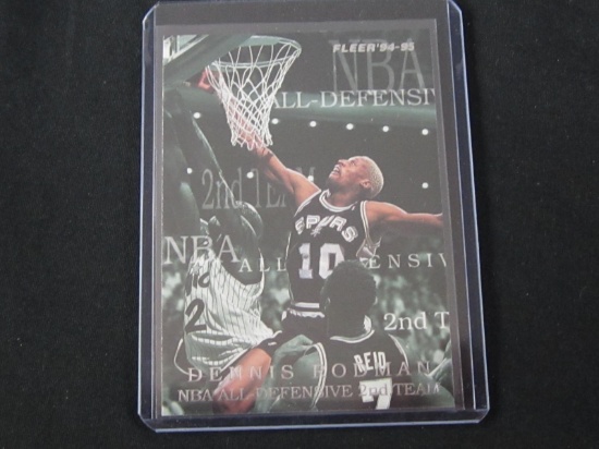 1994-95 FLEER DENNIS RODMAN NBA ALL DEFENSIVE 2ND TEAM SPURS