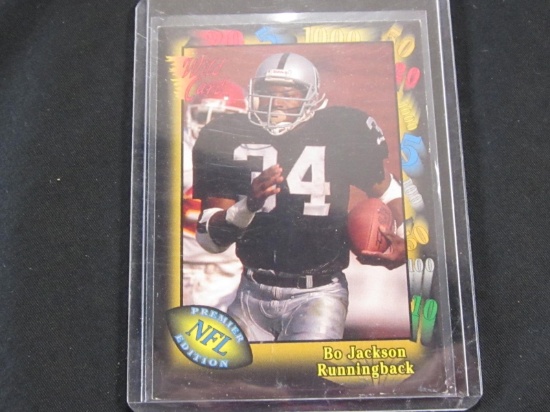1991 WILD CARD BO JACKSON PREMIER EDITION RAIDERS