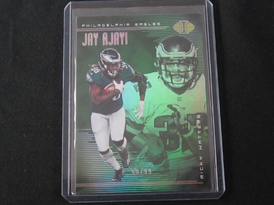 2018 ILLUSIONS HOBBY JAY AJAYI RICKY WATERS /99 GREEN TROPHY COLLECTION EAGLES