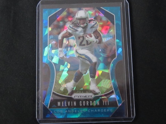 2019 PANINI PRIZM MELVIN GORDON /99 BLUE ICE PRIZM CHARGERS