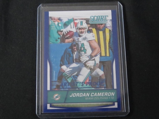 2016 SCORE JORDAN CAMERON /50 BLUE ARTISTS PROOF DOLPHINS
