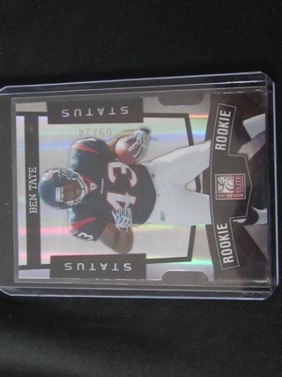 2010 DONRUSS ELITE BENTATE RC SSP /24 SILVER STATUS DIE CUT TEXANS