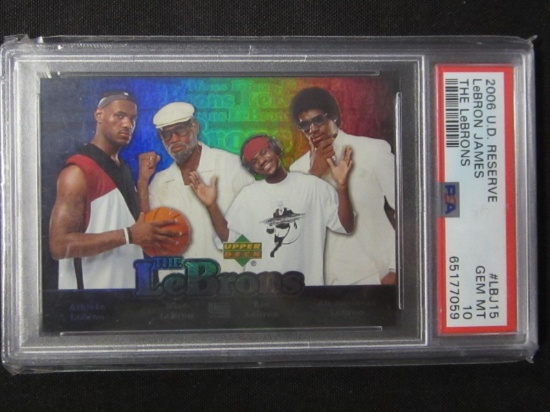 2006 UD RESERVE LEBRON JAMES THE LEBRONS GEM 10 PSA
