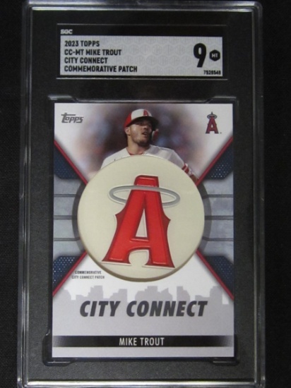2023 TOPPS MIKE TROUT CITY CONNECT COMMEMORATIVE PATCH MINT 9 SGC