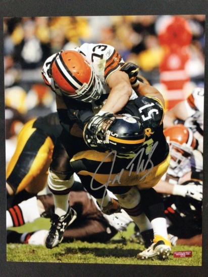 JOE THOMAS SIGNED 8X10 PHOTO WITH RED CARPET COA BROWNS HOF
