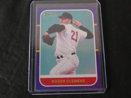 2021 DONRUSS ROGER CLEMENS PURPLE HOLO RED SOX