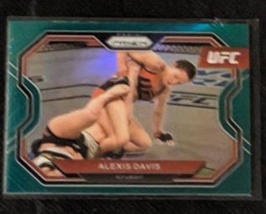 Alexis Davis 2021 Panini Prizm UFC Neon Green Refractor Card