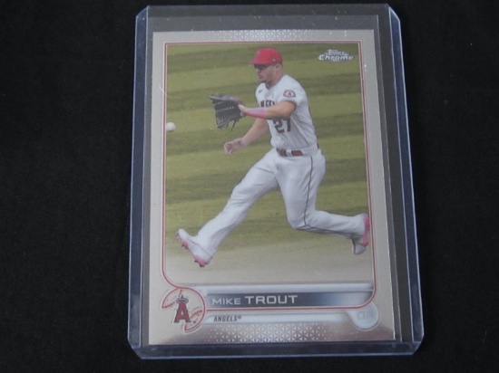 2022 TOPPS CHROME MIKE TROUT ANGELS