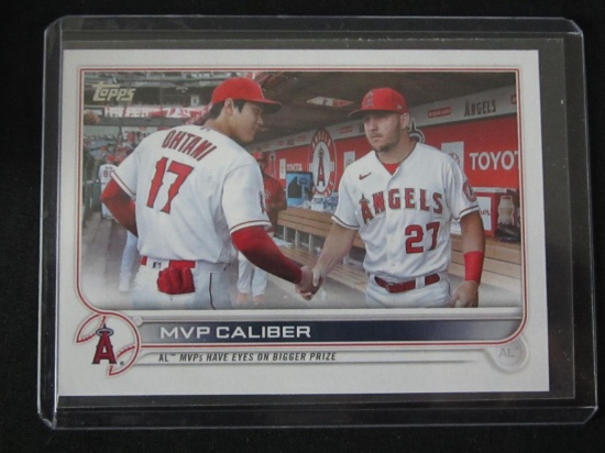 2022 TOPPS UPDATE MIKE TROUT,SHOHEI OHTANI VETERAN COMBOS ANGELS