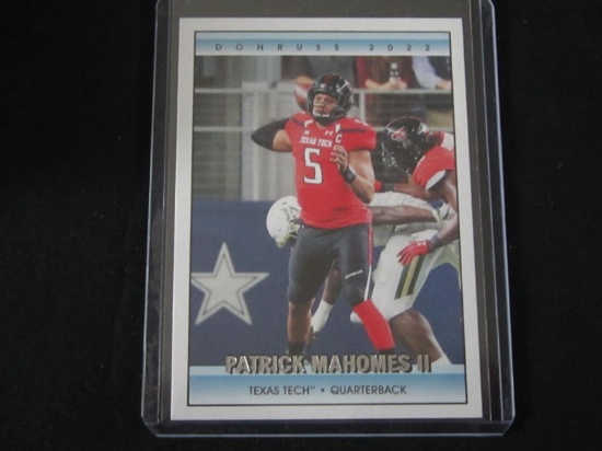 2022 DONRUSS THROWBACK PATRICK MAHOMES TEXAS TECH