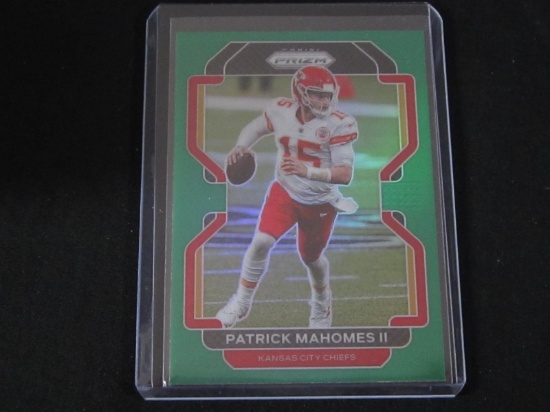 2021 PANINI PRIZM PATRICK MAHOMES GREEN PRIZM CHIEFS