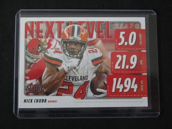 2020 SCORE NICK CHUBB NEXT LEVEL STATS BROWNS