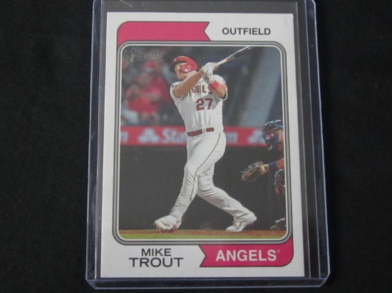 2023 TOPPS HERITAGE MIKE TROUT ANGELS