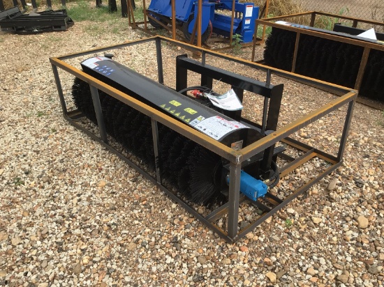 2024 Mower King Skid Steer Angle Broom