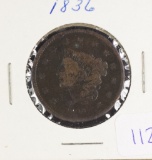 1836 Coronet Cent