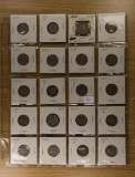 20 Nickels; Mostly 1920's Indian Nickels