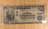 1902 PB $20 National: The Hannibal National Bank, Hannibal MO