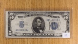 1934-A $5 Silver Certificate STAR Fr. 1651*