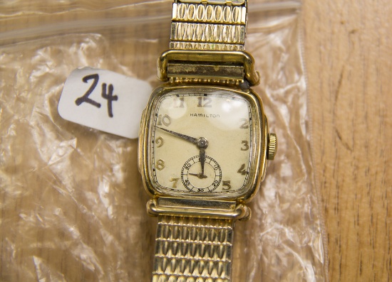 Hamilton "Russell" Wristwatch. 17 jewel, gold filled. 1941