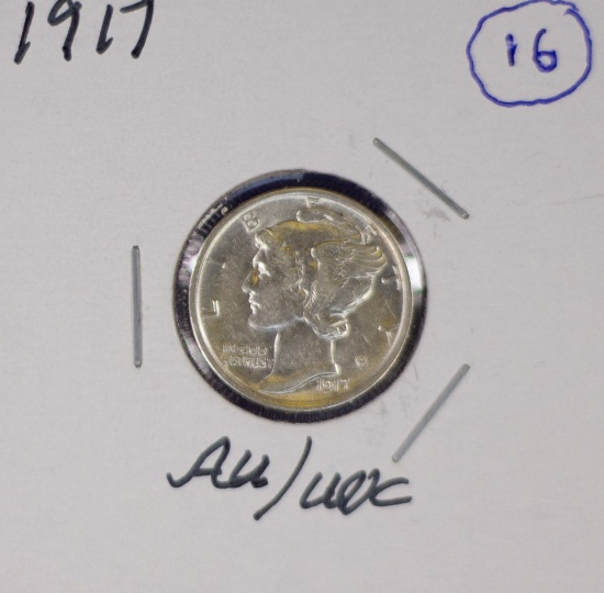 1917 Mercury Dime