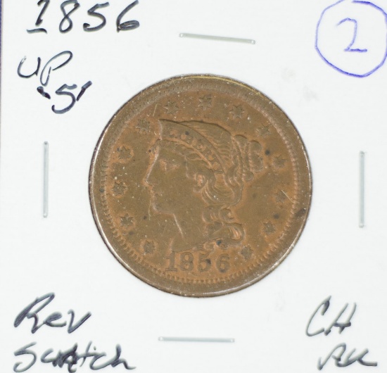 1856 Braided Hair Large Cent