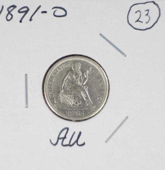 1891-O Seated Liberty Dime